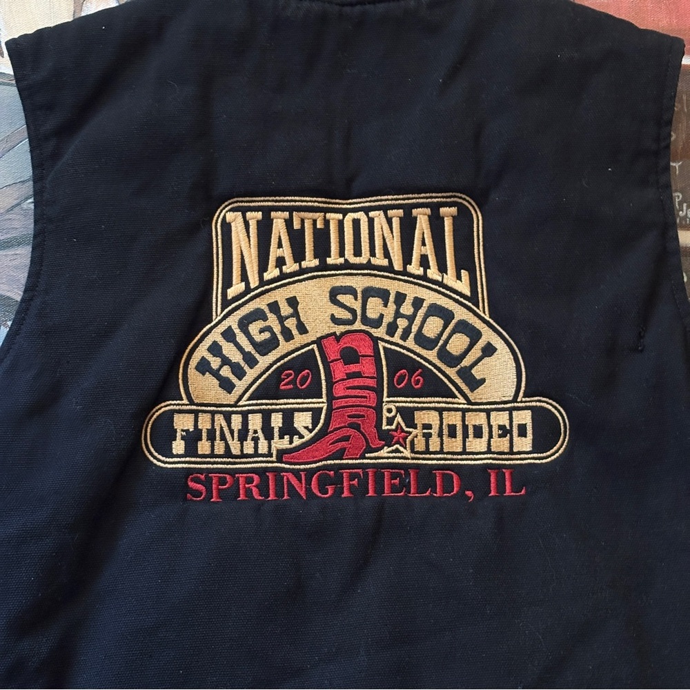 National High School Finals Rodeo Embroidered Western Vest